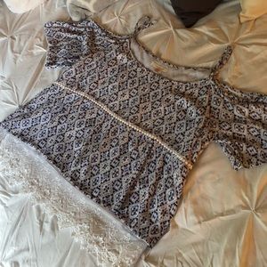 Cold shoulder blouse